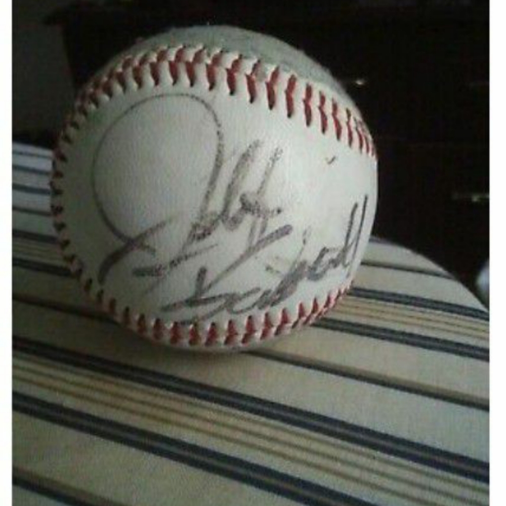 Autographed 1997 Jeff Bagwell and Moises Alou ball